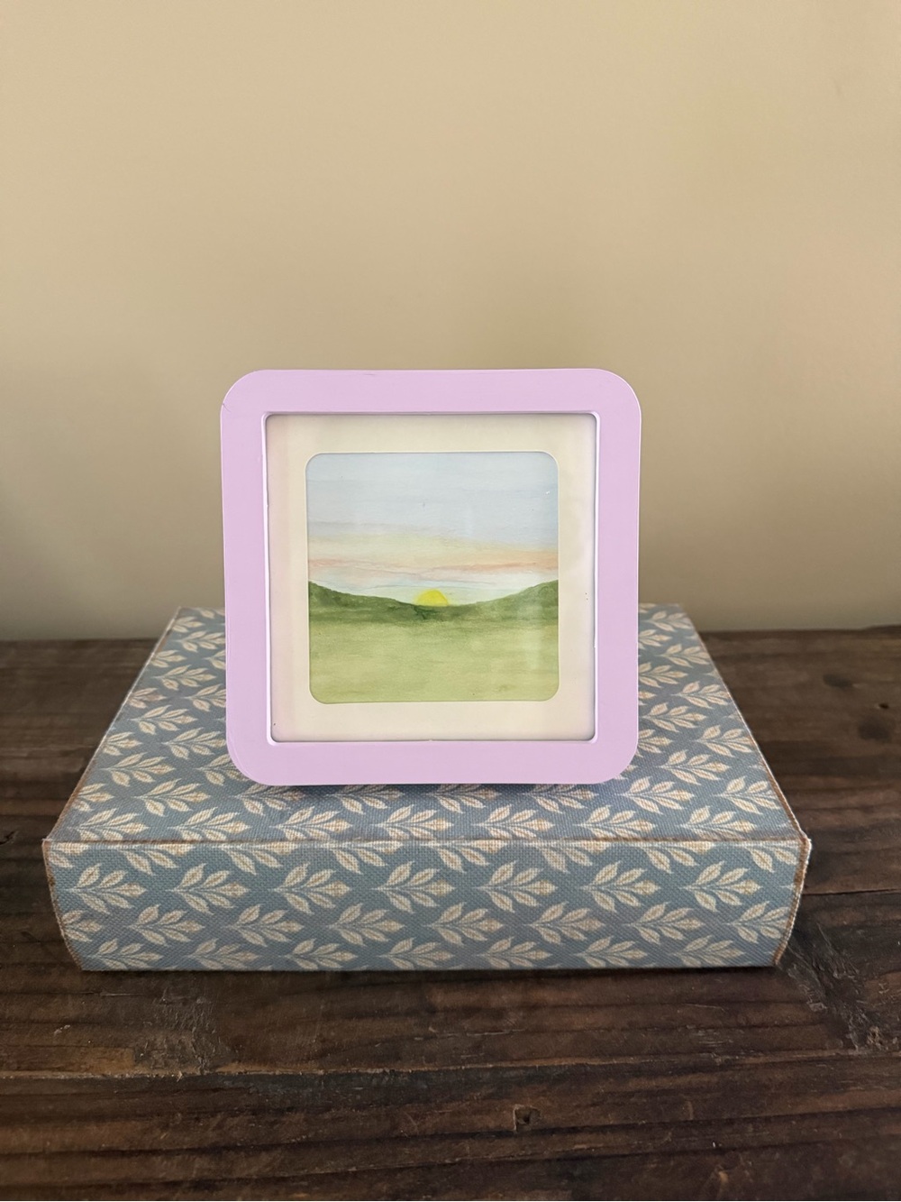 Beautiful Framed Landscape- “Light of Grace” - Handmade Watercolor Art